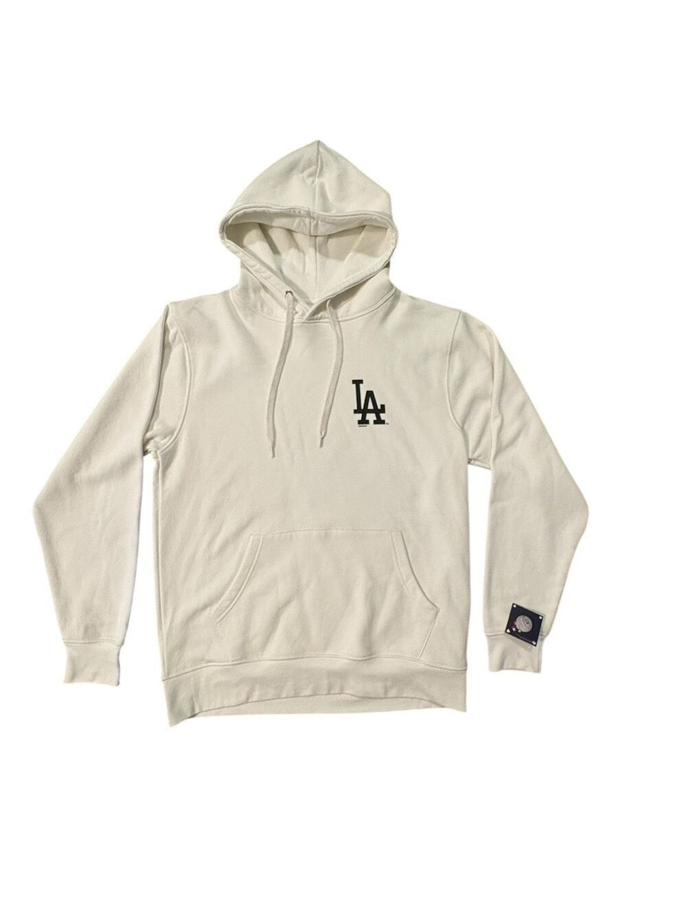 Genuine Merchandise LA Dodgers Hoodie White Black Logo Medium